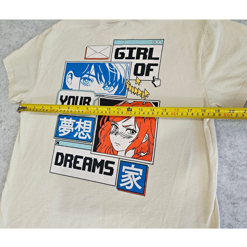Skinny Dip Girl Of Your Dreams Graphic T Shirt, Anime, Beige, New, Womens Sz L - Picture 6 of 7